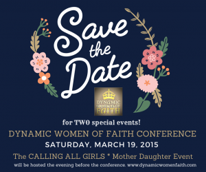 Save the Date – DWF Conference Saturday March 19, 2016